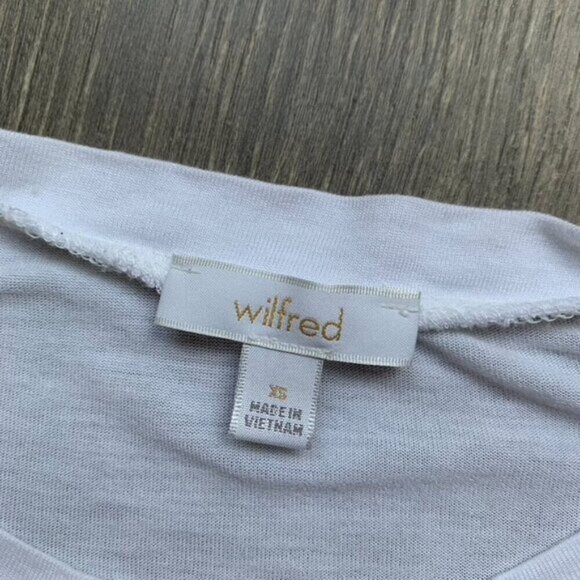 Aritzia Wilfred T-shirt Tee Short sleeve White Crew neck Casual Basic Size XS - Picture 11 of 15
